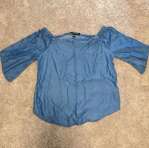 Denim Off-the-Shoulder